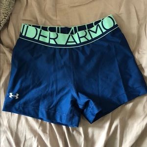 Lightly worn under armor spandex shorts